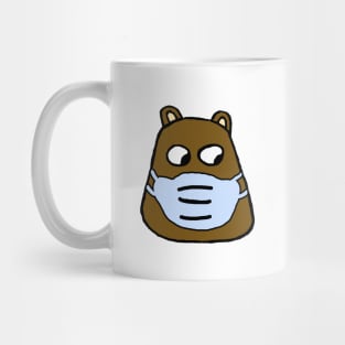 Groundhog in a facemask Mug